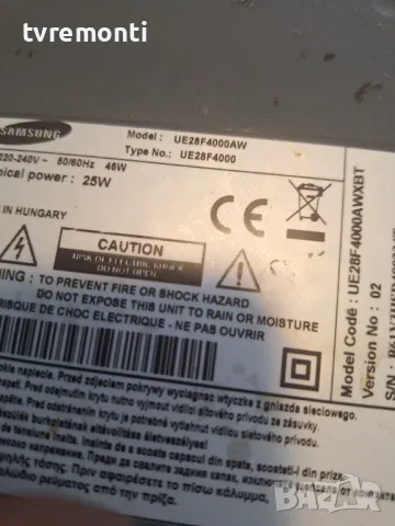 Main AV  BN94-06272K BN41-01987A for 28inc DISPLAY HF280AGH-C1 for Samsung UE28F4000, снимка 6 - Части и Платки - 47318160