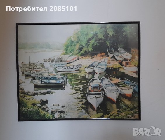 Картина лодки, снимка 1 - Картини - 43377064