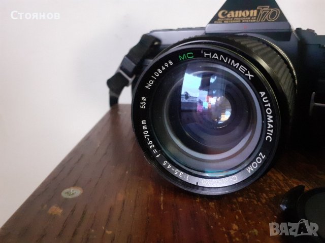  Фотоапарат Canon T 70 Japan, снимка 7 - Фотоапарати - 43421152