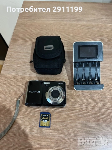 Фотоапарат Fujifilm 12 Mp с подаръци, снимка 7 - Фотоапарати - 53390770