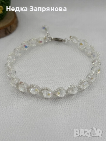 Гривна Стил Ръчно изработена Естествени камъни или стъклени Изработка по поръчка , снимка 17 - Гривни - 52713646