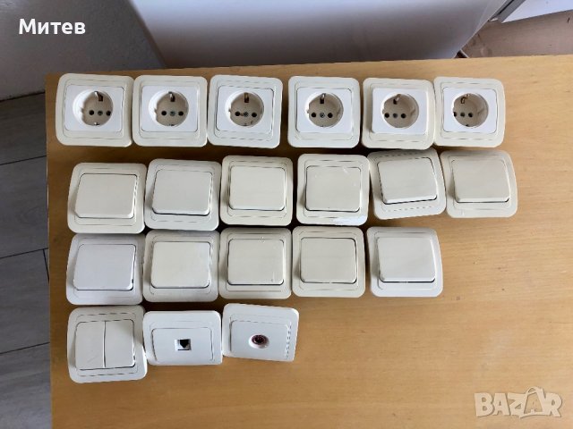 Контакт,девяторен ключ,розетка TV