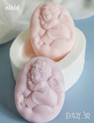 Ангел Бебе Силиконов молд форма калъп за направа на сапун шоколад гипс 