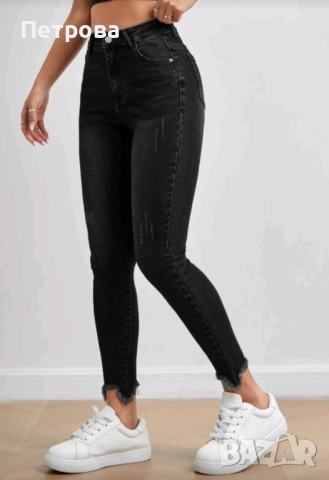 Дънки висока талия С размер , снимка 3 - Дънки - 52547650