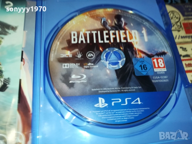 SONY PS4 GAME BATTLEFIELD 1 0610251301, снимка 6 - Игри за PlayStation - 51960656