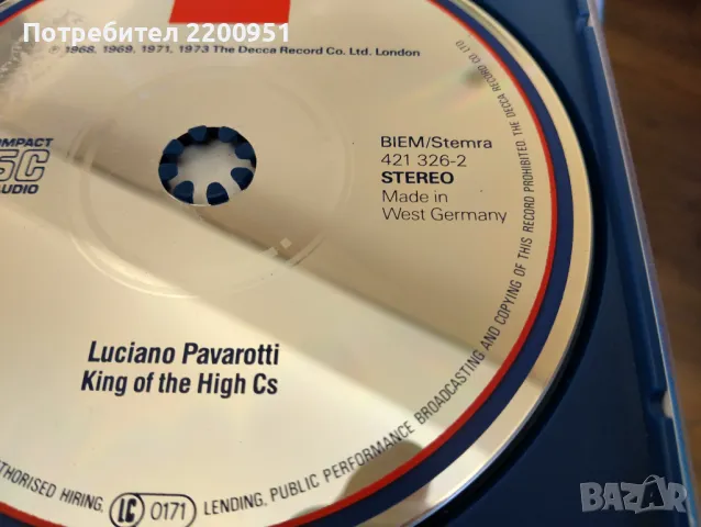 LUCIANO PAVAROTTI, снимка 6 - CD дискове - 47813446