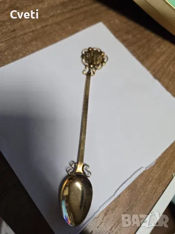 Позлатени малки лъжички и сребърни, снимка 9 - Нумизматика и бонистика - 48535663