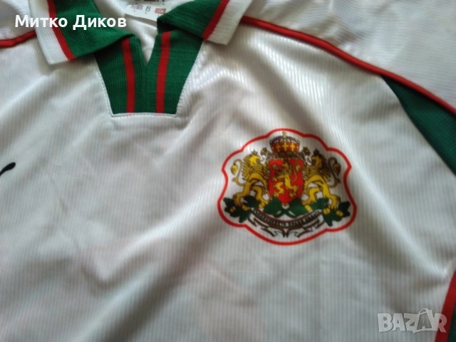 България футболна тениска маркова на Пума 1996г.официална евро 1996г размер Л и М, снимка 4 - Футбол - 51552918
