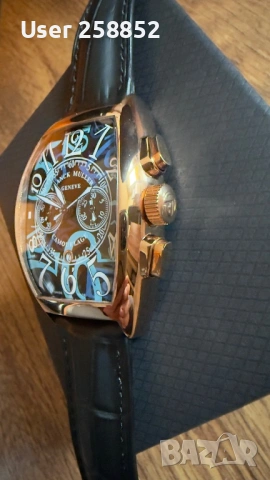 Franck Muller -Vintage Chronograph Quartz  - Мъжки часовник - Нов , снимка 11 - Мъжки - 53218912