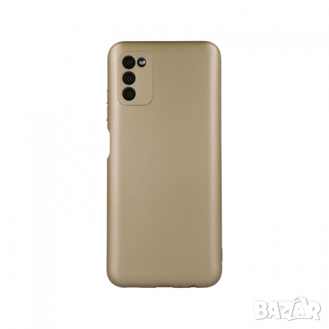 Силиконов калъф гръб кейс Silicone Metallic Cover - iPhone 11 (6.1), Златист, снимка 3 - Калъфи, кейсове - 36480709
