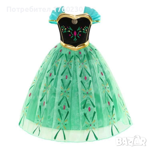 Рокля на принцеса Ана от Замръзналото кралство , снимка 3 - Детски рокли и поли - 52510440