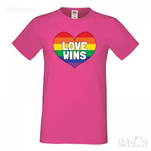 Мъжка тениска Love Wins multicolor Прайд,Празник.Повод,Изненада, снимка 9 - Тениски - 37103331