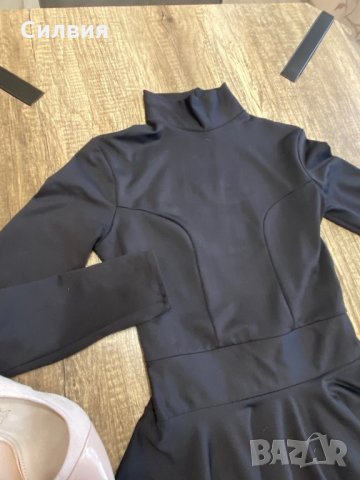 Черна, елегантна рокля, снимка 5 - Рокли - 28319645