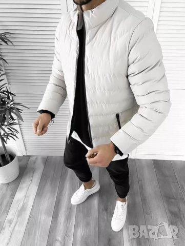 Мъжко Есенно-Зимно яке Фабрегас Кремаво, снимка 4 - Якета - 43144848