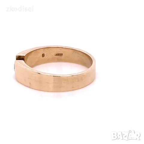 Златен дамски пръстен с диамант 3,68гр. размер:52 14кр. проба:585 модел:28717-2, снимка 3 - Пръстени - 48764949