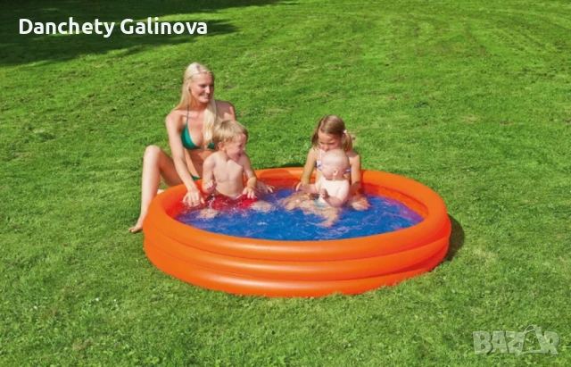 Надуваем басейн 157х28 330л, снимка 1