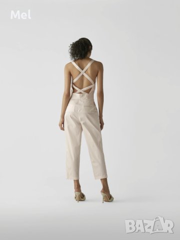 BA&SH бял гащеризон, р-р M/L, 100% памук, снимка 3 - Гащеризони - 43576387