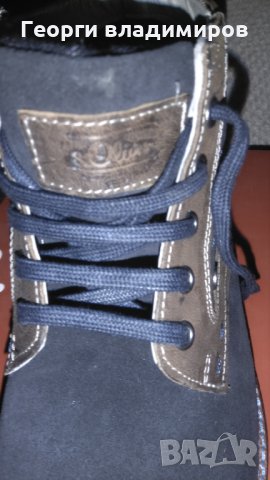 S.Oliver естествена кожа, естествен велур, снимка 3 - Мъжки боти - 27519766