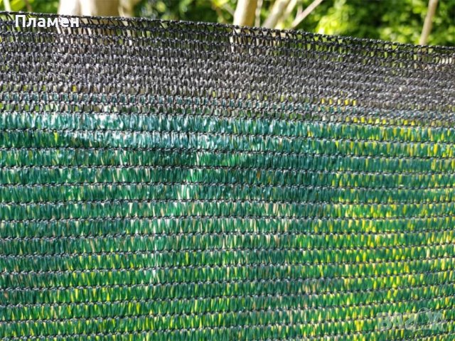 Оградна мрежа, пано засенчваща зелена с UV защита пази от слънце и градушка , снимка 1 - Огради и мрежи - 37348493