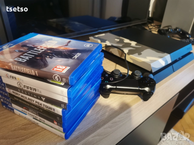 Спешно Playstation 4. 1TB с джойстик и 9 Bluray диска.