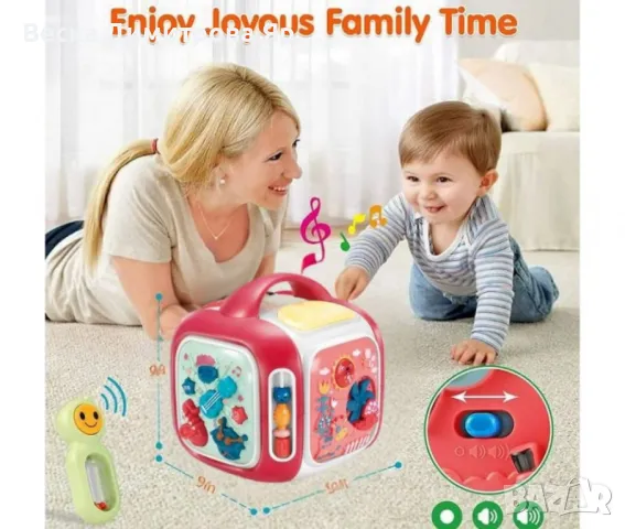 Мултифункционален музикален и образователен детски куб, снимка 5 - Други - 47868217