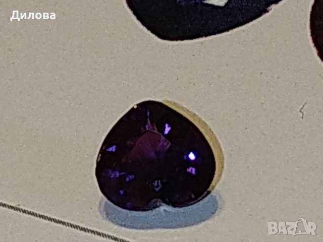 Сертифициран нетретиран променящ цвета си сапфир  сърце-1.08 ct, снимка 4 - Други - 43798355