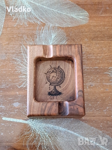Дървен пепелник за пури , снимка 5 - Други стоки за дома - 52510906