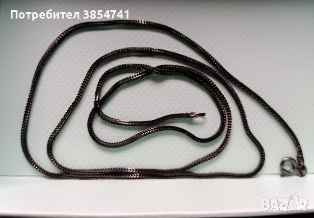 Сребърен синджир, снимка 2 - Колиета, медальони, синджири - 43698378