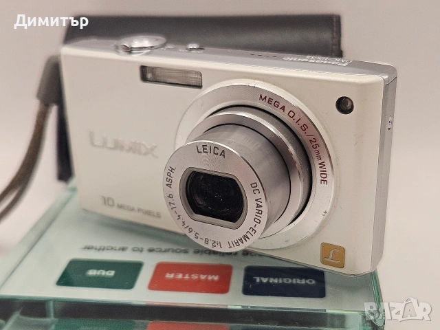 Panasonic Lumix Fx-35 фотоапарат дигитална камера digital photo camera 10mp, снимка 7 - Фотоапарати - 53369988