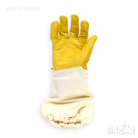 Ръкавици пчеларски от естествена кожа с ръкавели от дишаща материя, снимка 10 - За селскостопански - 21868957