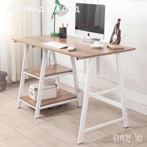 Офис бюро / Компютърно бюро / Ученическо бюро Tplus-120 OAK, снимка 4 - Бюра - 32556378