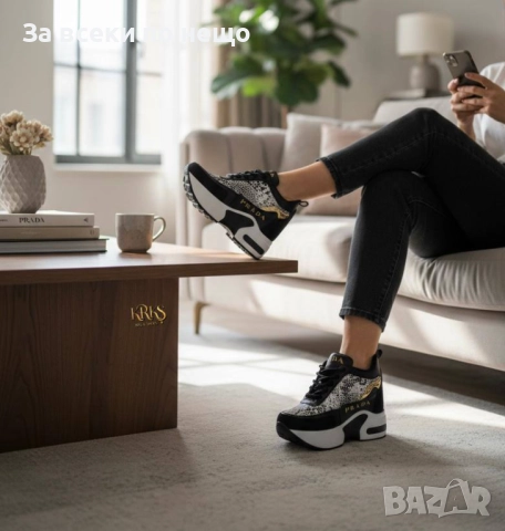 Prada Дамски Маратонки На Платформа👟Дамски Спортни Обувки - Различни Цветове Код SK314, снимка 3 - Маратонки - 52598658