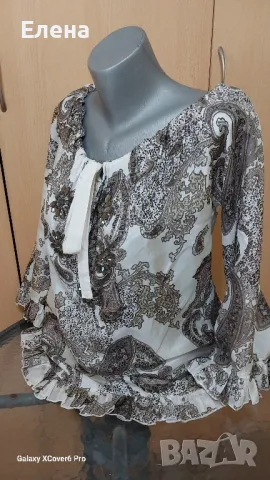 Блуза Smooph .100% коприна. размер L/M., снимка 7 - Блузи с дълъг ръкав и пуловери - 49977987