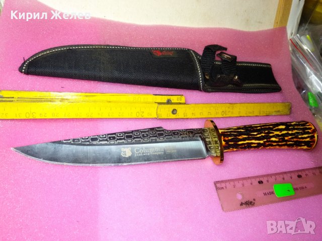 Columbia JinLang Company USA SABER SA23 КРАСИВ СТИЛЕН МАРКОВ ЗДРАВ ЛОВЕН НОЖ с КАНИЯ 26269