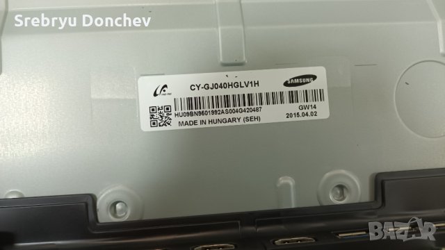Samsung 40JU6400W със счупен екран-Захранване BN44-00806A/Main Board BN62-00726A/T-Con BN41-02297, снимка 3 - Части и Платки - 34602609