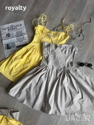 Стилна дамска рокля Два цвята 