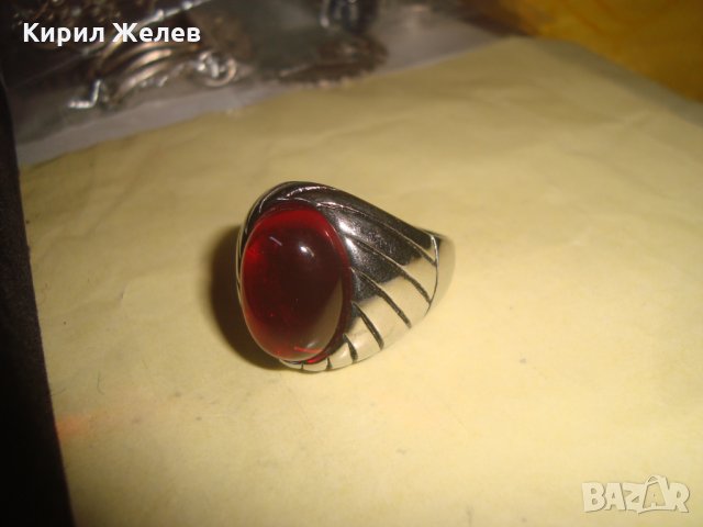 СКЪПОЦЕНЕН ФЕШЪН МАСИВЕН ПРЪСТЕН БЛАГОРОДНА НЕРЪЖДАЕМА СТОМАНА 21015, снимка 5 - Пръстени - 33134108