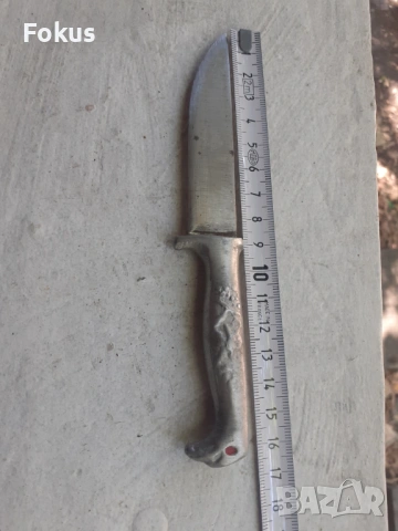 Стар малък български нож ножка орлова глава, снимка 5 - Антикварни и старинни предмети - 53274258