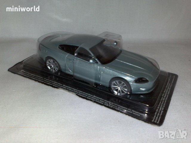 Jaguar XK Coupe 2005 - мащаб 1:43 на ДеАгостини модела е нов в блистер, снимка 11 - Колекции - 44025919
