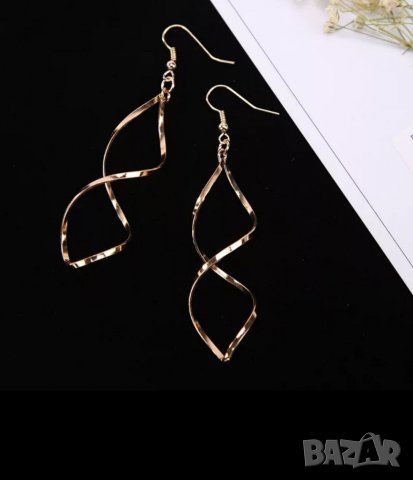 Нови и стилни обеци Германия 5 лв, снимка 3 - Обеци - 32793981