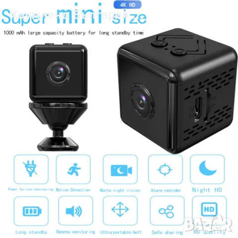 НОВО! WiFi Мини шпионска камера кубче - скрита камера