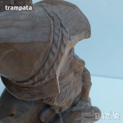 ТОП ОФЕРТА -50%   Стара немска дървена фигура дърворезба , снимка 5 - Антикварни и старинни предмети - 52325988