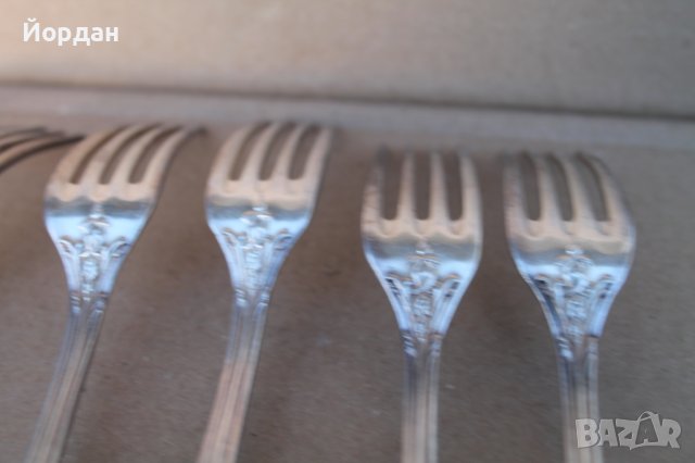 6 броя посребрени вилици , снимка 8 - Прибори за хранене, готвене и сервиране - 43231137