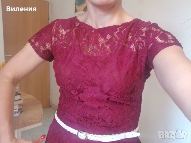 Лятна дантелена красива рокля , снимка 10 - Рокли - 30435287
