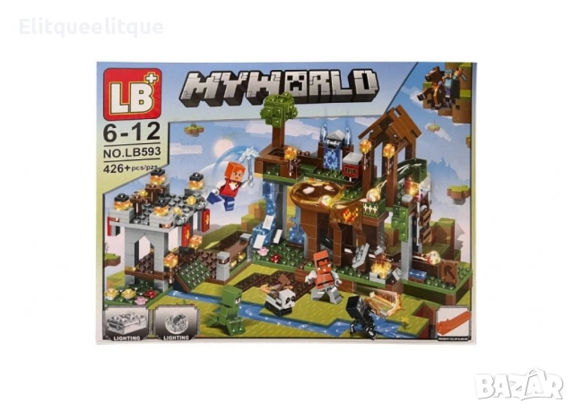 Конструктор LB Minecraft My World LB593, 426 части, със светещи елементи, снимка 5 - Конструктори - 52273393