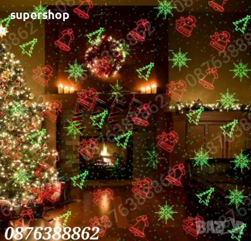 Коледен лазерен проектор Star shower 5 в 1 Коледни светлини, снимка 9 - Други - 47864353