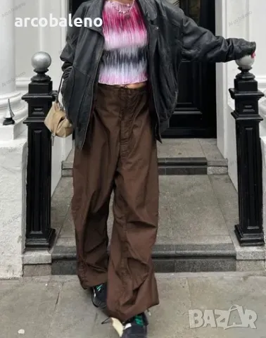 Дамски свободни ретро панталони с връзки, 4цвята , снимка 8 - Панталони - 50094757