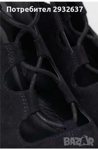 Дамски сандали с връзки на широк ток. 38 номер H&M Divided, снимка 4 - Сандали - 39538780