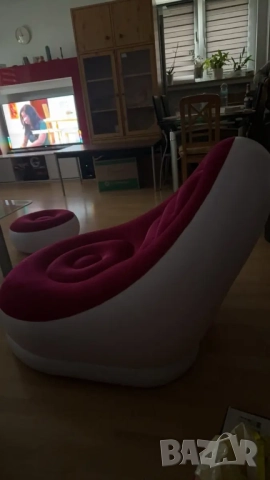 Преносимо надуваемо кресло и табуретка  