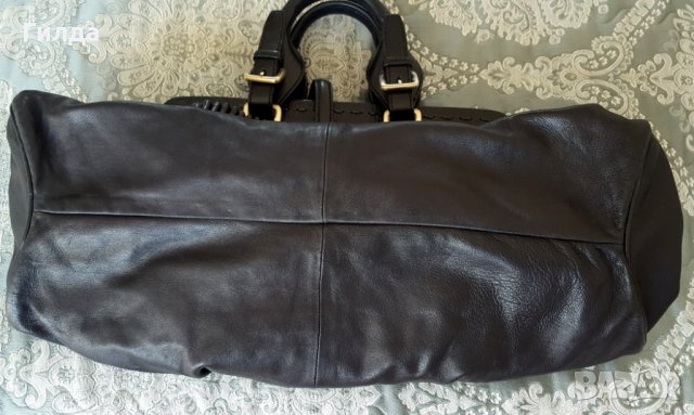 чанта Hugo Boss 100% автентична естествена кожа черна, снимка 5 - Чанти - 26820880